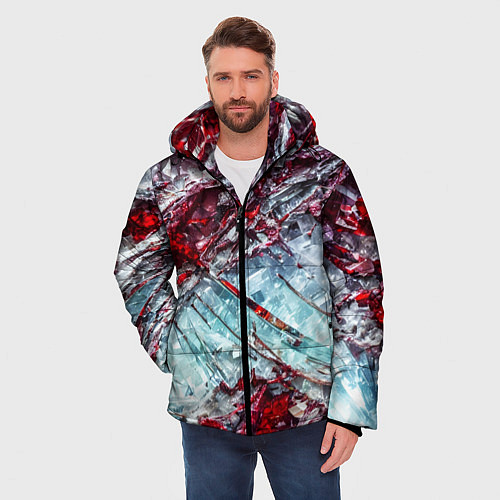 Мужская зимняя куртка Лёд и кровь / 3D-Красный – фото 3
