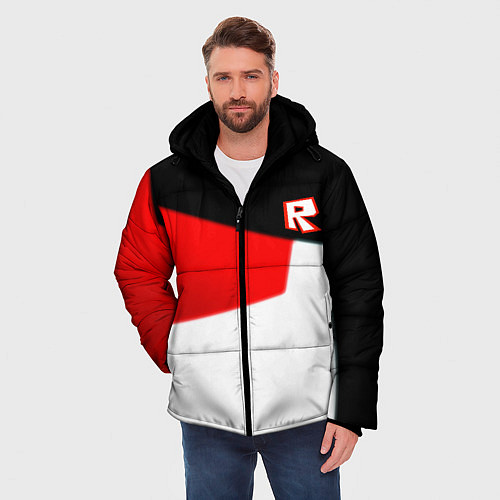 Мужская зимняя куртка Roblox текстура мобайл геометрия / 3D-Красный – фото 3