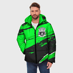Куртка зимняя мужская Liverpool sport green, цвет: 3D-черный — фото 2