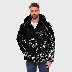 Куртка зимняя мужская Three days grace краски, цвет: 3D-черный — фото 2