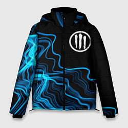 Куртка зимняя мужская Three Days Grace sound wave, цвет: 3D-черный