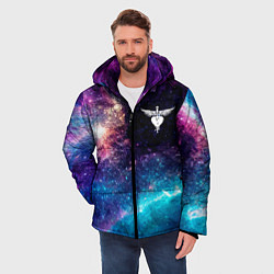 Куртка зимняя мужская Bon Jovi space rock, цвет: 3D-черный — фото 2