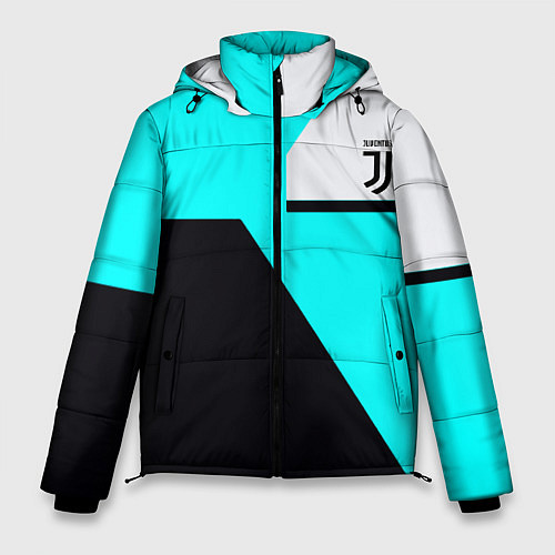 Мужская зимняя куртка Juventus sport geometry fc / 3D-Светло-серый – фото 1