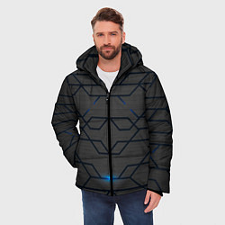 Куртка зимняя мужская Космический металл, цвет: 3D-светло-серый — фото 2