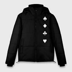 Куртка зимняя мужская Вини червы бубны крести, цвет: 3D-светло-серый