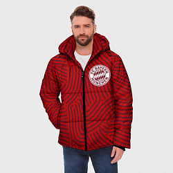 Куртка зимняя мужская Bayern отпечатки, цвет: 3D-красный — фото 2