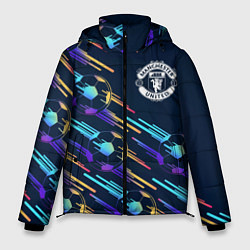 Куртка зимняя мужская Manchester United градиентные мячи, цвет: 3D-черный