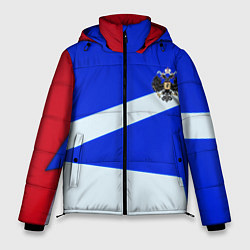 Мужская зимняя куртка Россия спортивная геометрия герб