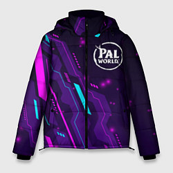 Куртка зимняя мужская Palworld neon gaming, цвет: 3D-черный