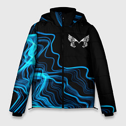 Куртка зимняя мужская Placebo sound wave, цвет: 3D-черный