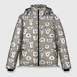 Куртка зимняя мужская Cats are memes, цвет: 3D-светло-серый