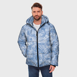 Куртка зимняя мужская Текстура лед, цвет: 3D-светло-серый — фото 2