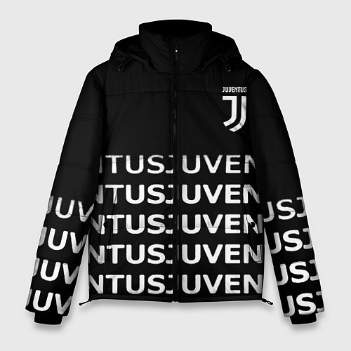 Мужская зимняя куртка Juventus pattern fc club steel / 3D-Светло-серый – фото 1