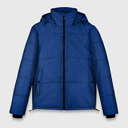 Куртка зимняя мужская Текстура синий однотонный, цвет: 3D-светло-серый