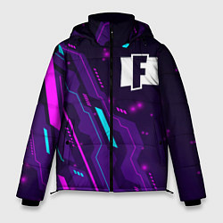 Куртка зимняя мужская Fortnite neon gaming, цвет: 3D-черный