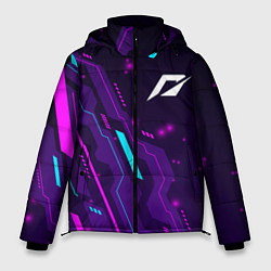 Куртка зимняя мужская Need for Speed neon gaming, цвет: 3D-черный