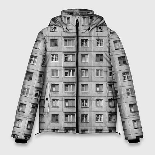 Мужская зимняя куртка Эстетика хрущёвки / 3D-Светло-серый – фото 1