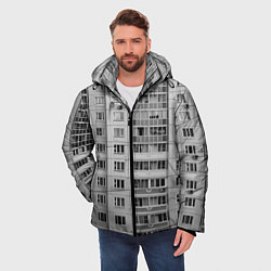 Куртка зимняя мужская Эстетика панельки, цвет: 3D-черный — фото 2