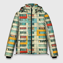 Куртка зимняя мужская Яркая панелька, цвет: 3D-светло-серый