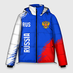 Мужская зимняя куртка Триколор и герб России