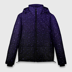 Мужская зимняя куртка Градиент ночной фиолетово-чёрный