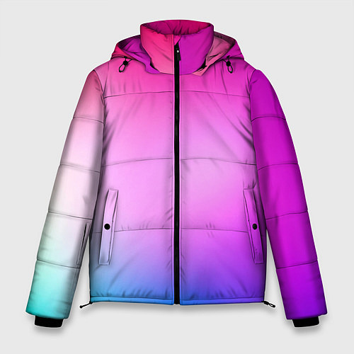 Мужская зимняя куртка Colorful gradient / 3D-Светло-серый – фото 1