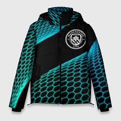 Куртка зимняя мужская Manchester City football net, цвет: 3D-черный