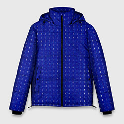 Куртка зимняя мужская Ультрамарин мелкие полосочки, цвет: 3D-черный