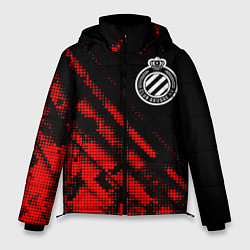 Куртка зимняя мужская Club Brugge sport grunge, цвет: 3D-красный