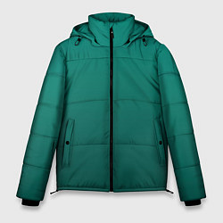 Мужская зимняя куртка Градиент нефритовый зелёный