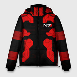 Куртка зимняя мужская Mass Effect - Red armor, цвет: 3D-светло-серый