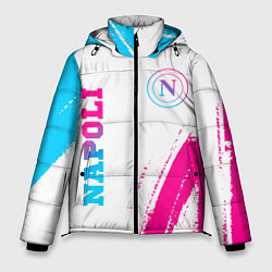 Куртка зимняя мужская Napoli neon gradient style вертикально, цвет: 3D-черный