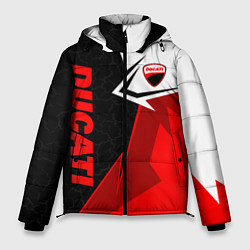 Мужская зимняя куртка Ducati moto - красная униформа