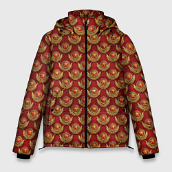 Куртка зимняя мужская Красные звезды СССР, цвет: 3D-черный