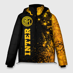 Куртка зимняя мужская Inter - gold gradient по-вертикали, цвет: 3D-черный