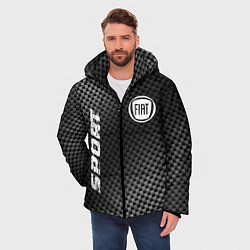 Куртка зимняя мужская Fiat sport carbon, цвет: 3D-черный — фото 2