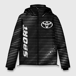 Куртка зимняя мужская Toyota sport metal, цвет: 3D-черный