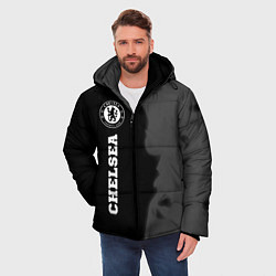 Куртка зимняя мужская Chelsea sport на темном фоне по-вертикали, цвет: 3D-черный — фото 2