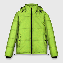Куртка зимняя мужская Яркий салатовый текстурованный, цвет: 3D-светло-серый