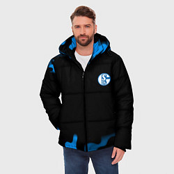 Куртка зимняя мужская Schalke 04 fc camo, цвет: 3D-черный — фото 2