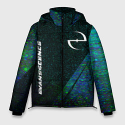 Куртка зимняя мужская Evanescence glitch blue, цвет: 3D-черный