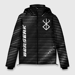 Куртка зимняя мужская Berserk metal anime lines, цвет: 3D-черный