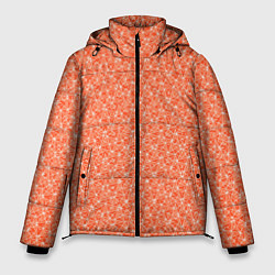 Мужская зимняя куртка Оранжевый мелкий рисунок