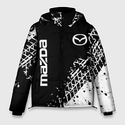 Куртка зимняя мужская Мазда: следы от шин, цвет: 3D-черный