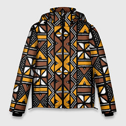 Куртка зимняя мужская Африканский мавританский узор, цвет: 3D-черный