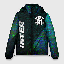 Куртка зимняя мужская Inter glitch blue, цвет: 3D-черный