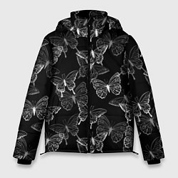 Мужская зимняя куртка Паттерн бабочки