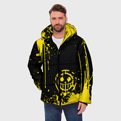 Куртка зимняя мужская Трафальгар Д Ватер Ло прозвище пират, цвет: 3D-черный — фото 2