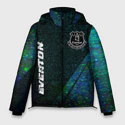 Куртка зимняя мужская Everton glitch blue, цвет: 3D-черный