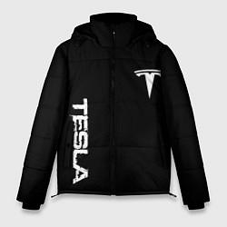 Мужская зимняя куртка Tesla logo white